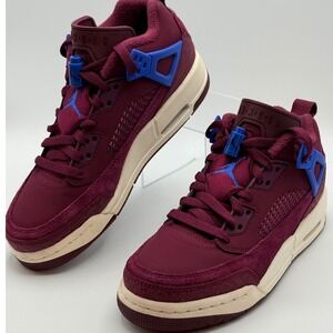 Jordan Spizike Low GS Bordeaux Hyper Royal Sail Youth Size 5.5Y Women's  size 7
